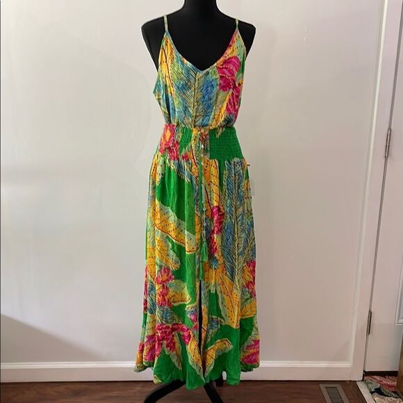 Cynthia Rowley Womens Two Piece Skirt and Top Flower Print Summer Outfit Sz L - Picture 1 of 14